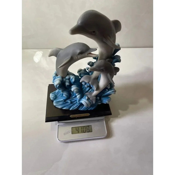 Leonardo Collection Dolphin Statue Living Room Decorative Sculpture - Picture 7 of 9